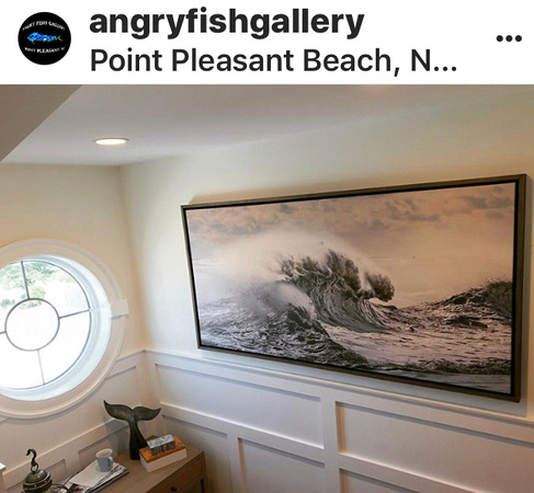 72x36 "Angry Sea" canvas float
