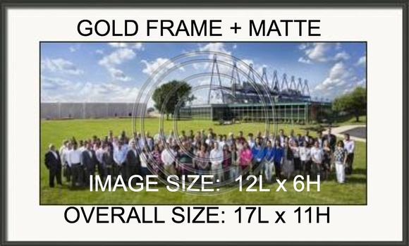 Black frame/white matte. Non-glare glass. Print size: 12Lx6H Overall size 17L x 11H price... $69