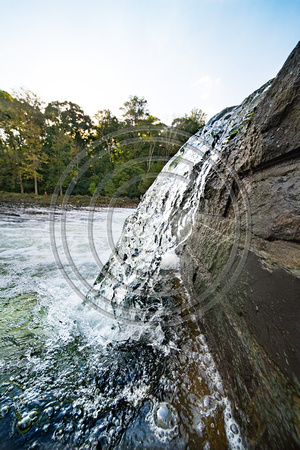 Neshaminy Creek waterfall