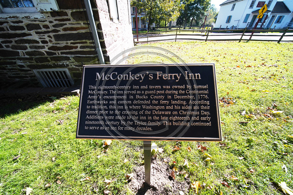 McConkey Tavern plaque.