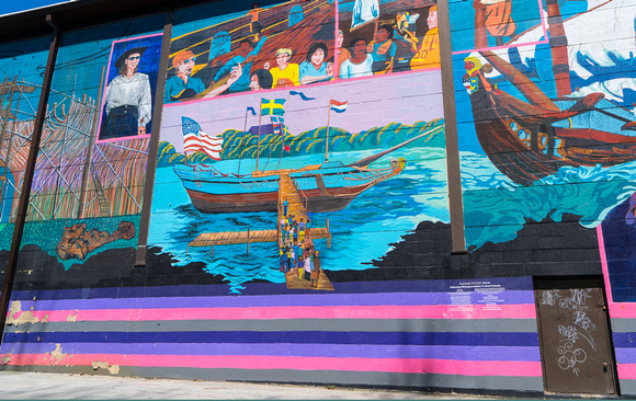 Christiana RIver mural - Wilmington, DE
