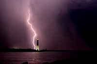 "Purple Rain" Barnegat Lighthouse -28-May-19 23:01 - photo by Tom Lynch