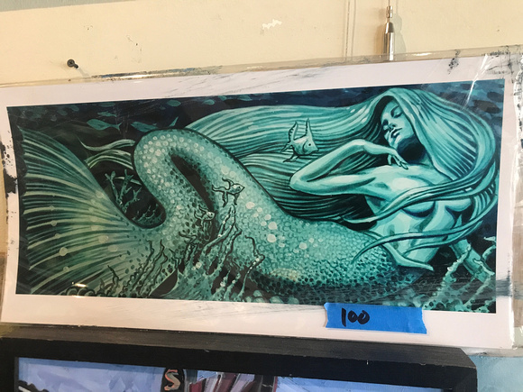 Mermaid - Gregg Hinlicky (print # 3/90) 19x8 (approx)  100... avail in larger sizes