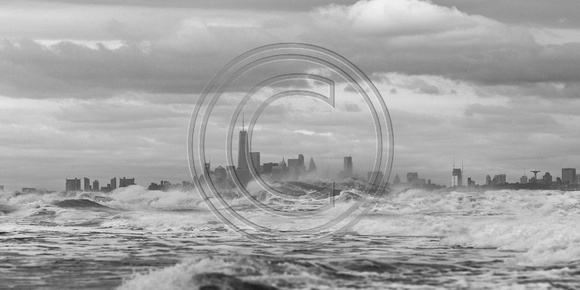 Hurricane Jaoquin - NYC from Sandy Hook