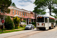 Media, PA is the last suburban town in America with a trolley running down the middle of its main street that originates from a major metropolitan city.